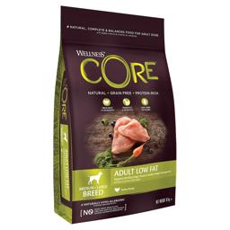 Wellness Core Vuxen Original torrfoder för medelstora och stora racerar LOW FAT